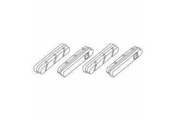 PATTINI CAMPAGNOLO NERI PER SUPER RECORD, RECORD E CHORUS 11 V. (4 PZ.)