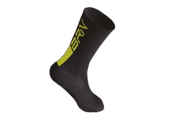 CALZINI BRN MERINOS NERI/GIALLI FLUO TG. 39/42