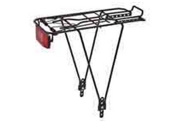 PORTAPACCO POST. FERRO REGOLABILE NERO