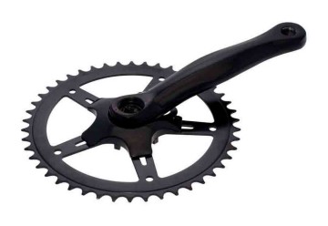 GUARNITURA ALLUMINIO NERA 42 DENTI