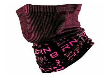 TUBO COLLO BRN NERO/FLUO FUXIA